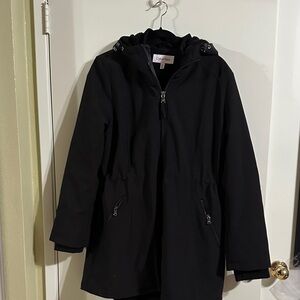 Calvin Klein Women's Black Raincoat